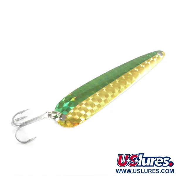 Dardevle Flutter-Chuck Ondulante Traina, Nichel/Giallo/Verde, 8g, #2942