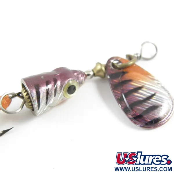 Blue Fox Vibrax Shallow Cucchiaino, Rainbow Perch, 4g, Piume, #2948