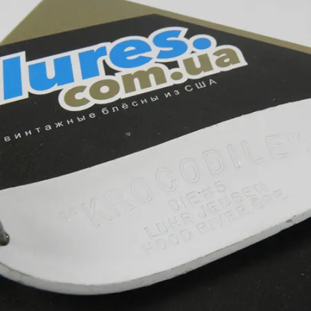 Luhr Jensen Krocodile Die #5 Ondulante, Bianco/Verde/Giallo, 23g, #2955