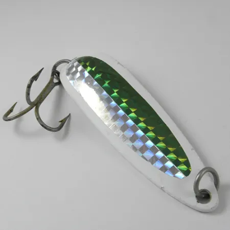 Luhr Jensen Krocodile Die #5 Ondulante, Bianco/Verde/Giallo, 23g, #2955