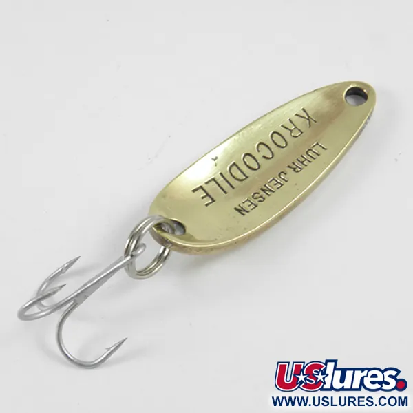 Luhr Jensen Krocodile Ondulante, Oro / Rosso, 9g, Long Cast, #2965