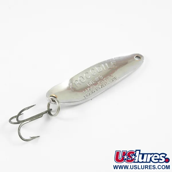 Luhr Jensen Krocodile Die #3 Cucchiaino, Nichel / Verde, 10g, #2967