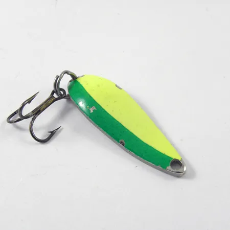 Acme Fiord Spoon Jr Ondulante, Giallo/Verde/Nickel, 3.4g, USA, #2982