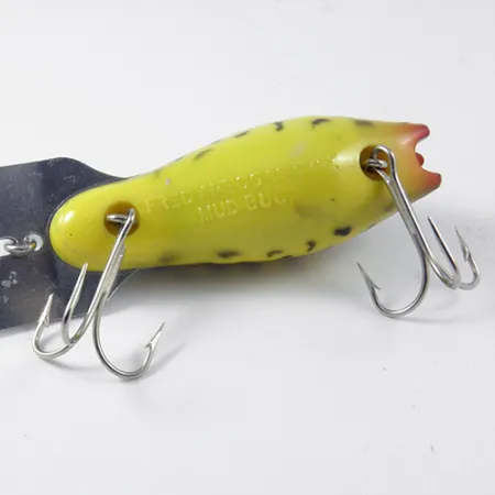 Fred Arbogast Mud Bug Crankbait, Giallo / Nero, 14g, Paletta metallo, #2985