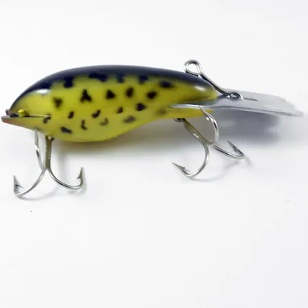 Fred Arbogast Mud Bug Crankbait, Giallo / Nero, 14g, Paletta metallo, #2985