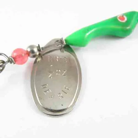 Erie Dearie Walleye Killer Spinner, Nickel / Verde, 9g, USA, #2991