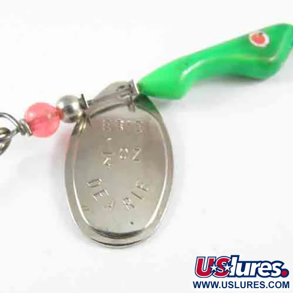 Erie Dearie Walleye Killer Spinner, Nickel / Verde, 9g, USA, #2991