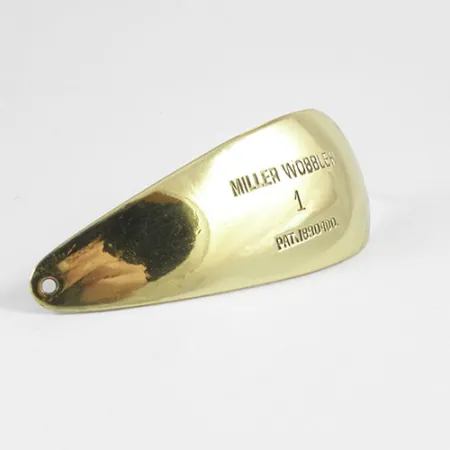 Miller Weedless Wobbler Ondulante, Oro, 14g, Antialga, #2995