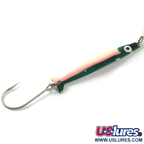 Silver Horde Coho Killer UV Glow Ondulante, Bianco/Verde, 5g, UV, #3004