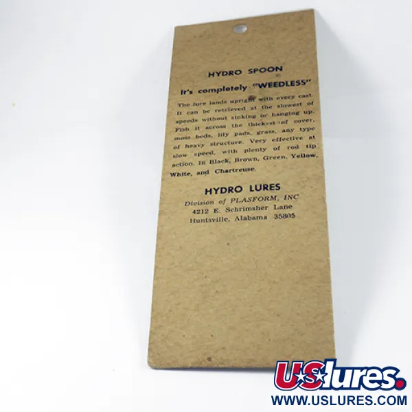 Hydro Lures Weedless Hydro Spoon, Bianco/Grigio/Rosso, 14g, Antialga, #3039