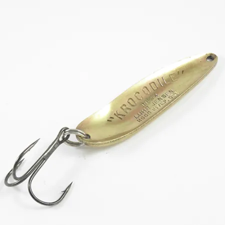 Luhr Jensen Krocodile Die #4 Ondulante, Ottone, 21g, Vintage, #3072