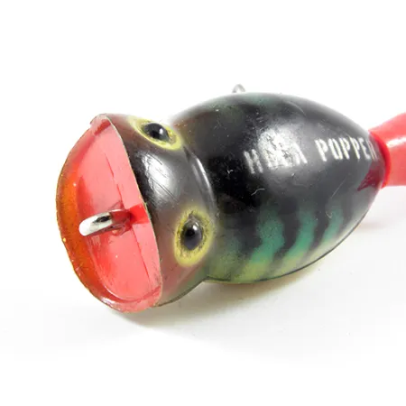 Fred Arbogast Hula Popper Esca Topwater, Fire Tiger, 8g, #3078