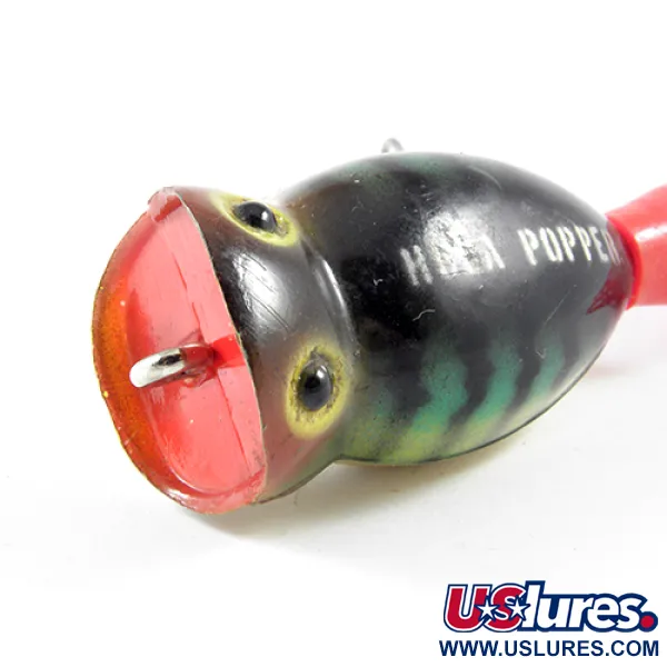 Fred Arbogast Hula Popper Esca Topwater, Fire Tiger, 8g, #3078