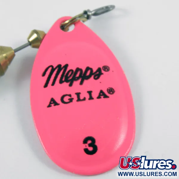Mepps Aglia Hot Pink 3 Cucchiaino, Rosa fluorescente, 7g, #3106
