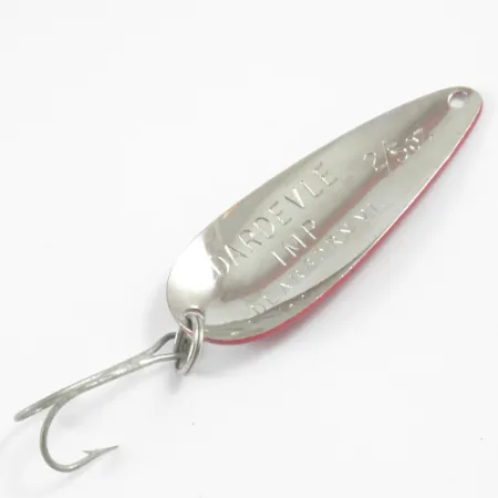 Dardevle Imp Ondulante, Rosso / Bianco / Nickel, 11g, Logo Diavolo, #3107