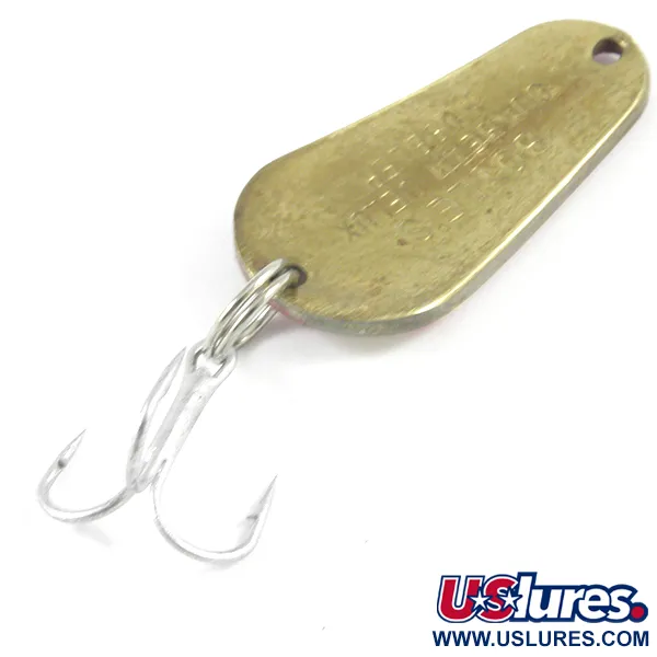 Boyle's Sunbeam Delux Wobbler Cucchiaino, Rosso/Bianco/Ottone, 9.5g, #3122