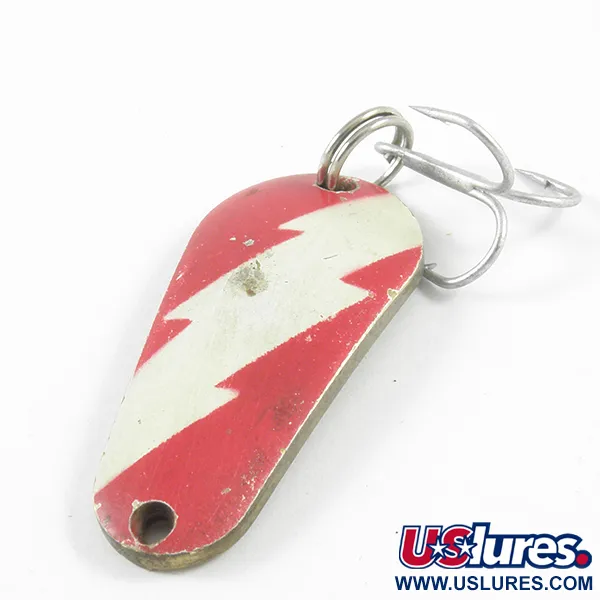 Boyle's Sunbeam Delux Wobbler Cucchiaino, Rosso/Bianco/Ottone, 9.5g, #3122