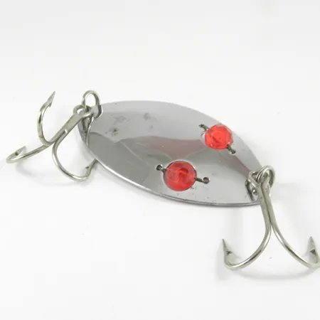 Herter's Glass Eye Spoon Ondulante, Nichel/Occhi Rossi, 25g, #3129