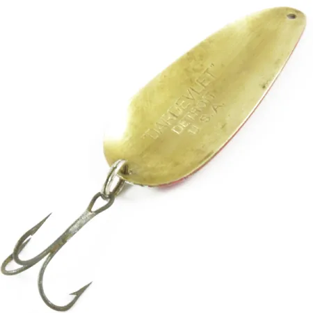 Eppinger Dardevle Dardevlet, 21g, Rosso / Bianco / Ottone, Ondulante #3133