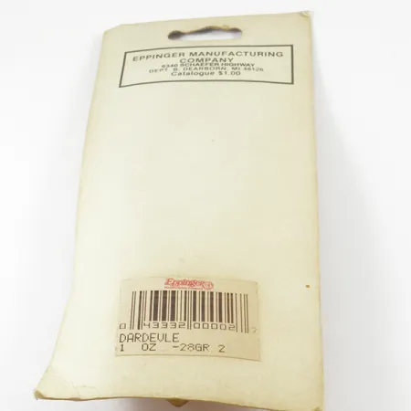 Ondulante Eppinger Dardevle, Nero / Bianco / Nickel, 28g, Deep, #3135