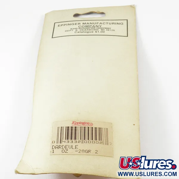 Ondulante Eppinger Dardevle, Nero / Bianco / Nickel, 28g, Deep, #3135