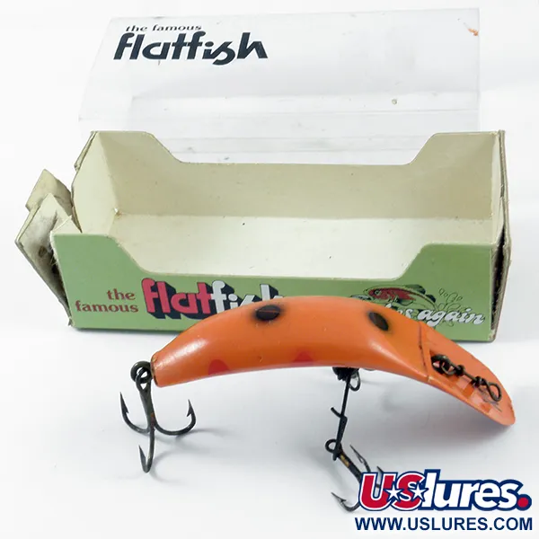 Helin Tackle FlatFish X5 Esca, Rosso / Nero, 5,5g, Vintage, #3148