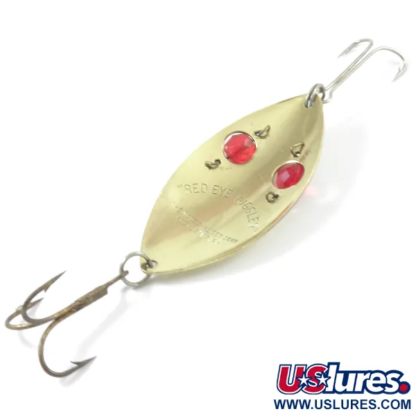 Hofschneider Red Eye Wiggler Ondulante, Ottone/Rosso, 25g, Vetro, #3158