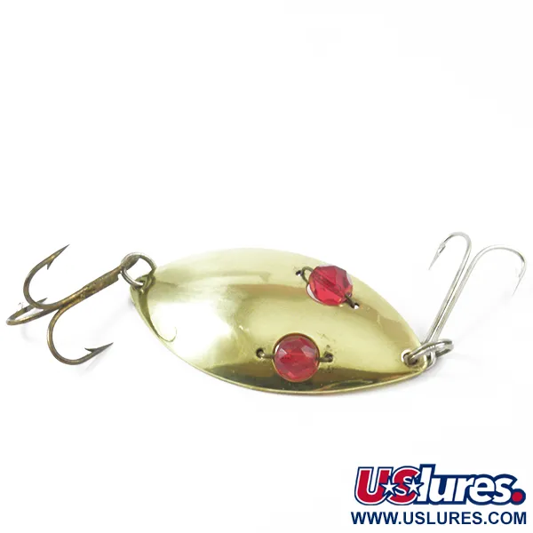 Hofschneider Red Eye Wiggler Ondulante, Ottone/Rosso, 25g, Vetro, #3158