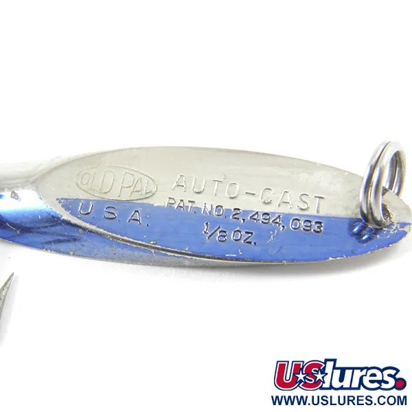 Old Pal Woodstream Auto-cast Ondulante, Nickel / Blu, 4g, Vintage, #3186