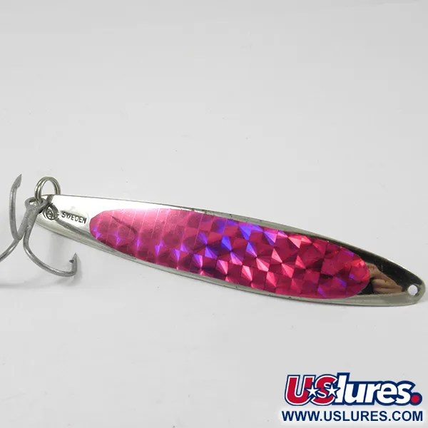 Bay de Noc Swedish Pimple Spoon, Nichel/Viola, 28g, #3202