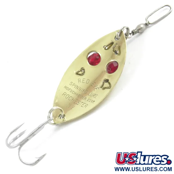 Hofschneider Red Eye junior Ondulante, Gold / Red Eyes, 11g, #3216