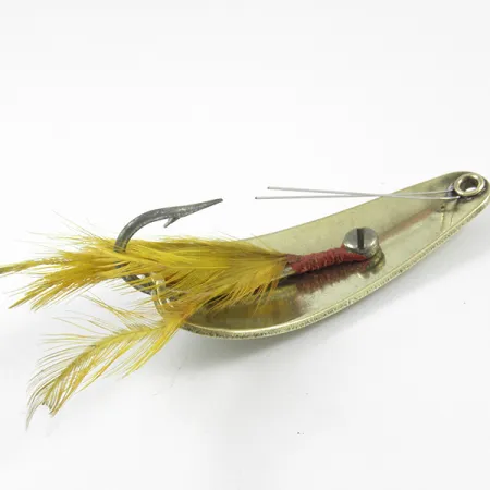 Weezel Rex Weedless Spoon Ondulante, Ottone, 12.5g, Piume, #3237