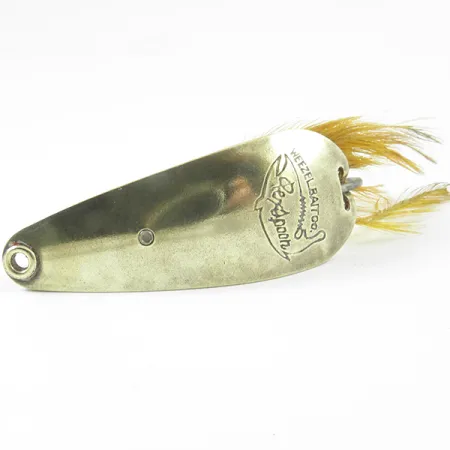Weezel Rex Weedless Spoon Ondulante, Ottone, 12.5g, Piume, #3237