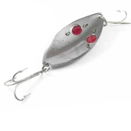 Hofschneider Red Eye Wiggler Ondulante, Acciaio/Rosso, 25g, Perle, #3249