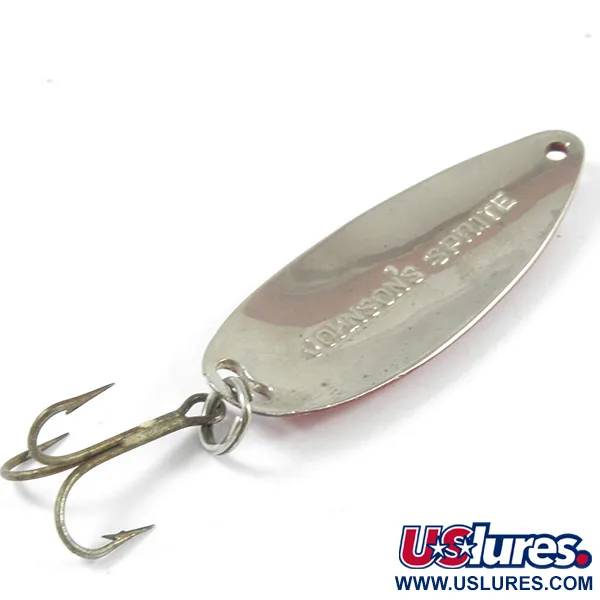 Johnson Sprite Ondulante, Rosso/Bianco/Nickel, 10g, Originale USA, #3262