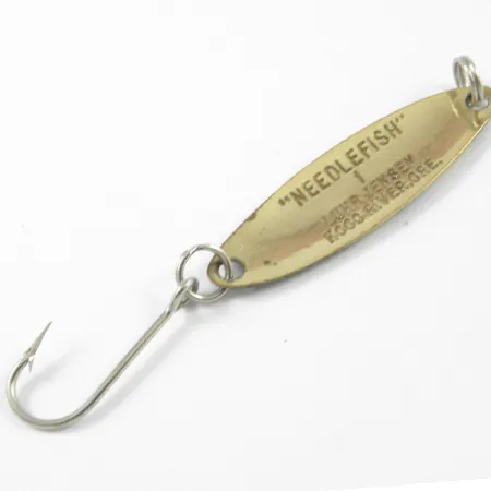 Luhr Jensen Needlefish 1 Ondulante, Verde/Giallo/Ottone, 2g, #3276