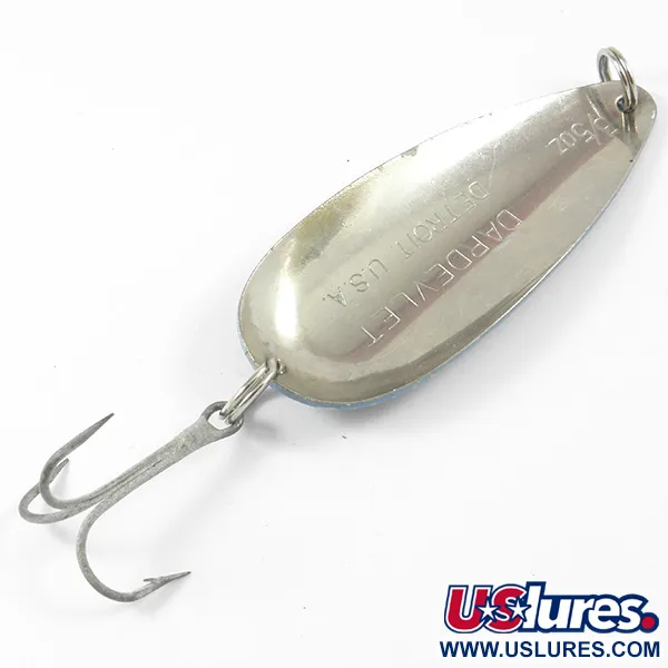 Ondulante Eppinger Dardevle Dardevlet, Nickel/Blu, 21g, Detroit, #3279