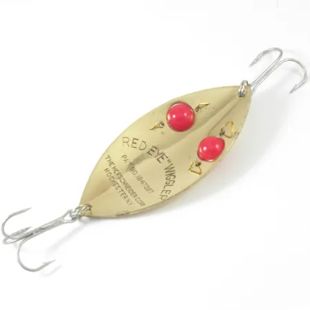 Hofschneider Red Eye Wiggler 3359 Ondulante, Oro/Occhi rossi, 25g, #3359