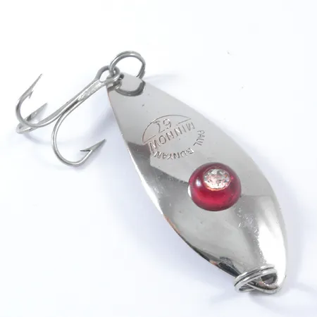 Paul Bunyan Minnow 67 Ondulante, Nickel / Red Eye, 12g, #3390