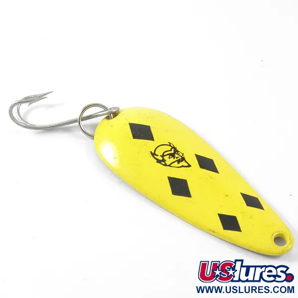 Eppinger Dardevle Imp Ondulante, Giallo/Nero, 11g, Retro Ottone, #3406