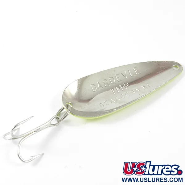 Eppinger Dardevle Imp 3407 Ondulante, Giallo/Verde/Nickel, 11g, #3407