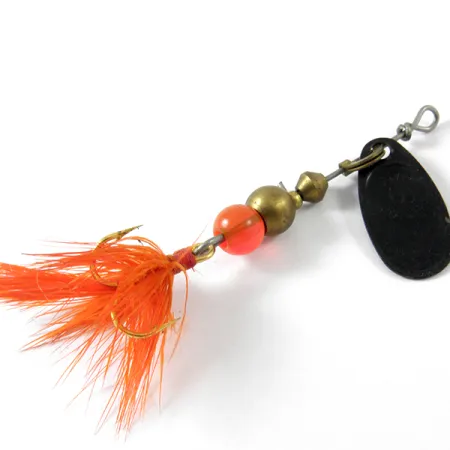 Mepps Black Fury 0 Dressed Cucchiaino, Nero/Rosso, 2.4g, Piume, #3452