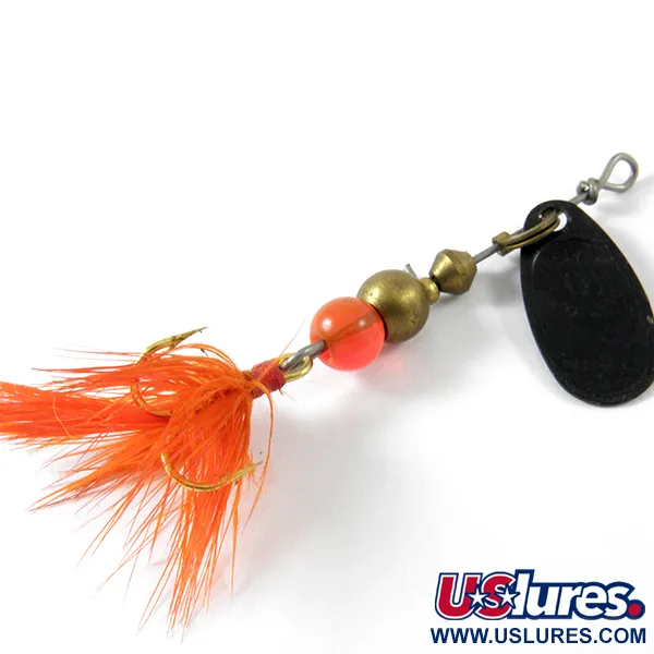 Mepps Black Fury 0 Dressed Cucchiaino, Nero/Rosso, 2.4g, Piume, #3452