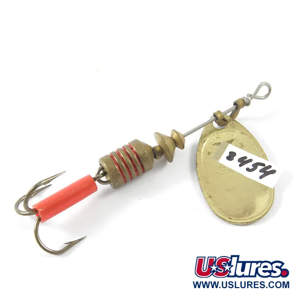 Mepps Aglia 1 Cucchiaino, Ottone, 3,5g, Anelli rossi, #3454