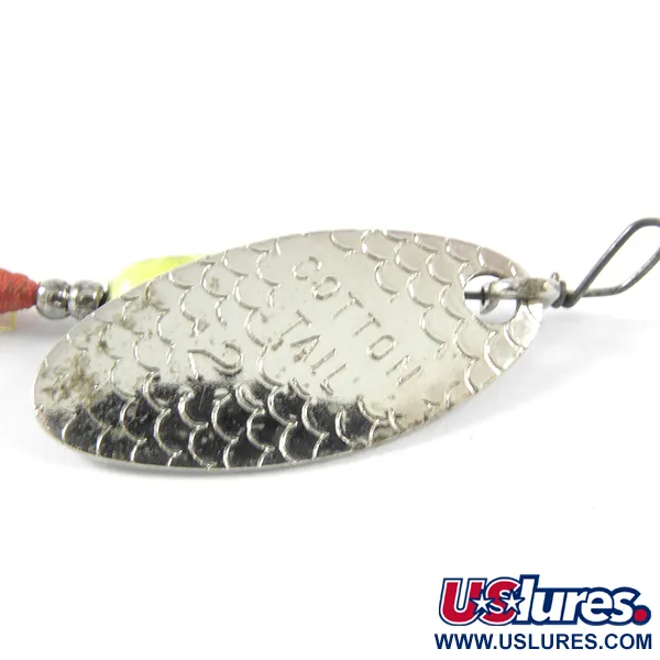 Cotton Cordell Cotton Tail Spinner, Nickel, 3.4g, Pala Scagliata, #3458