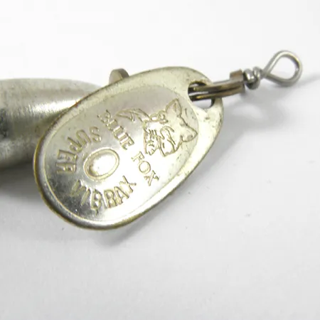 Blue Fox Super Vibrax 0 Foxtail Cucchiaino, Argento, 3.4g, Piumato, #3460