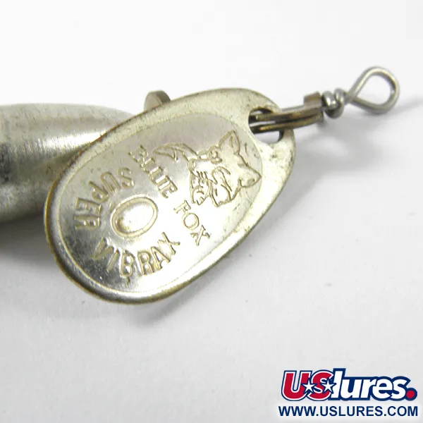 Blue Fox Super Vibrax 0 Foxtail Cucchiaino, Argento, 3.4g, Piumato, #3460