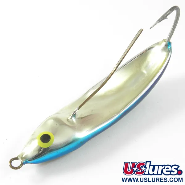 Weedless Rapala Minnow Spoon Ondulante, Blu Metallizzato, 10g, #3476