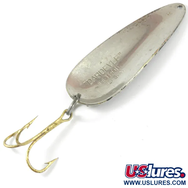 Dardevle (1950s) Detroit Ondulante, Nero/Bianco/Nickel, 28g, #3494