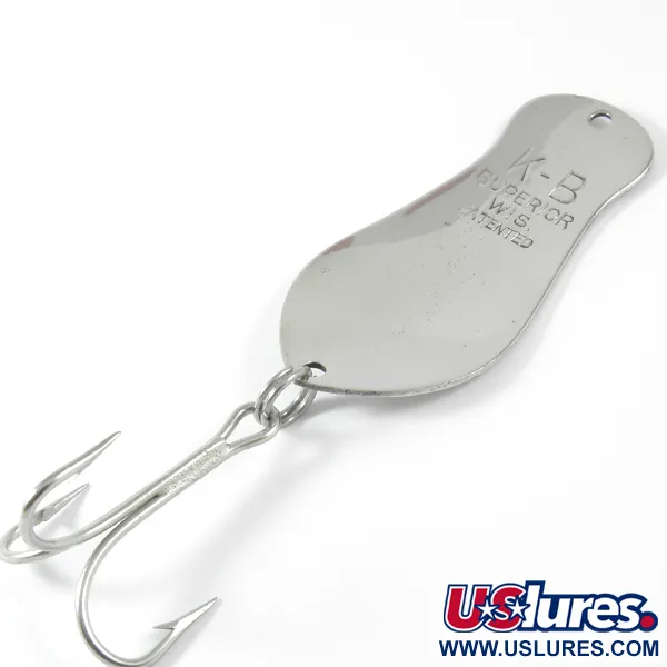K-B Bait K-B Spoon 2 Cucchiaino, Nichel, 14g, Vintage USA, #3509